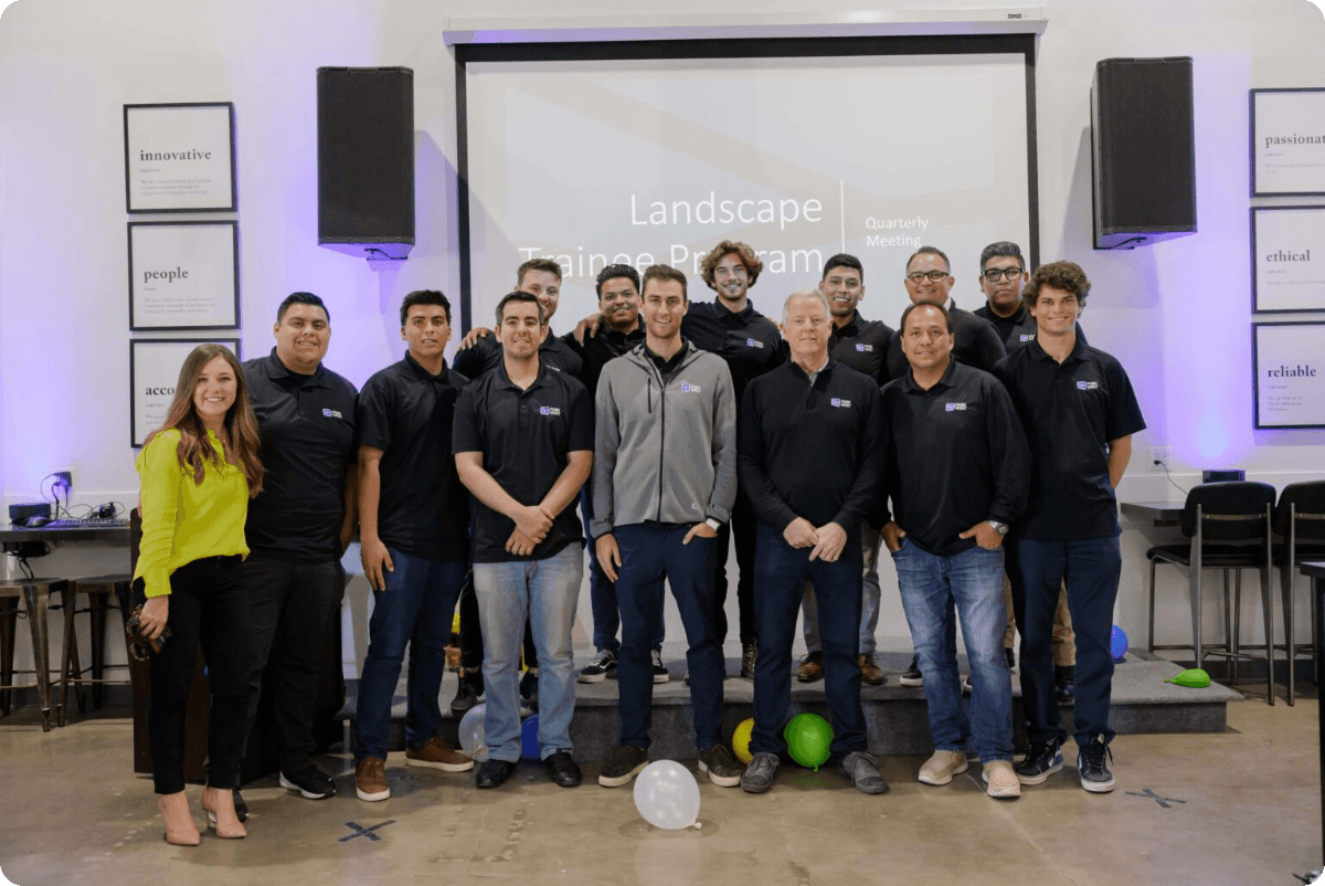Landscape training team